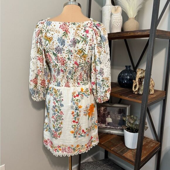 FARM RIO Delicate Forest Scarves Mini-Dress Women’s Size MED - Picture 5 of 16